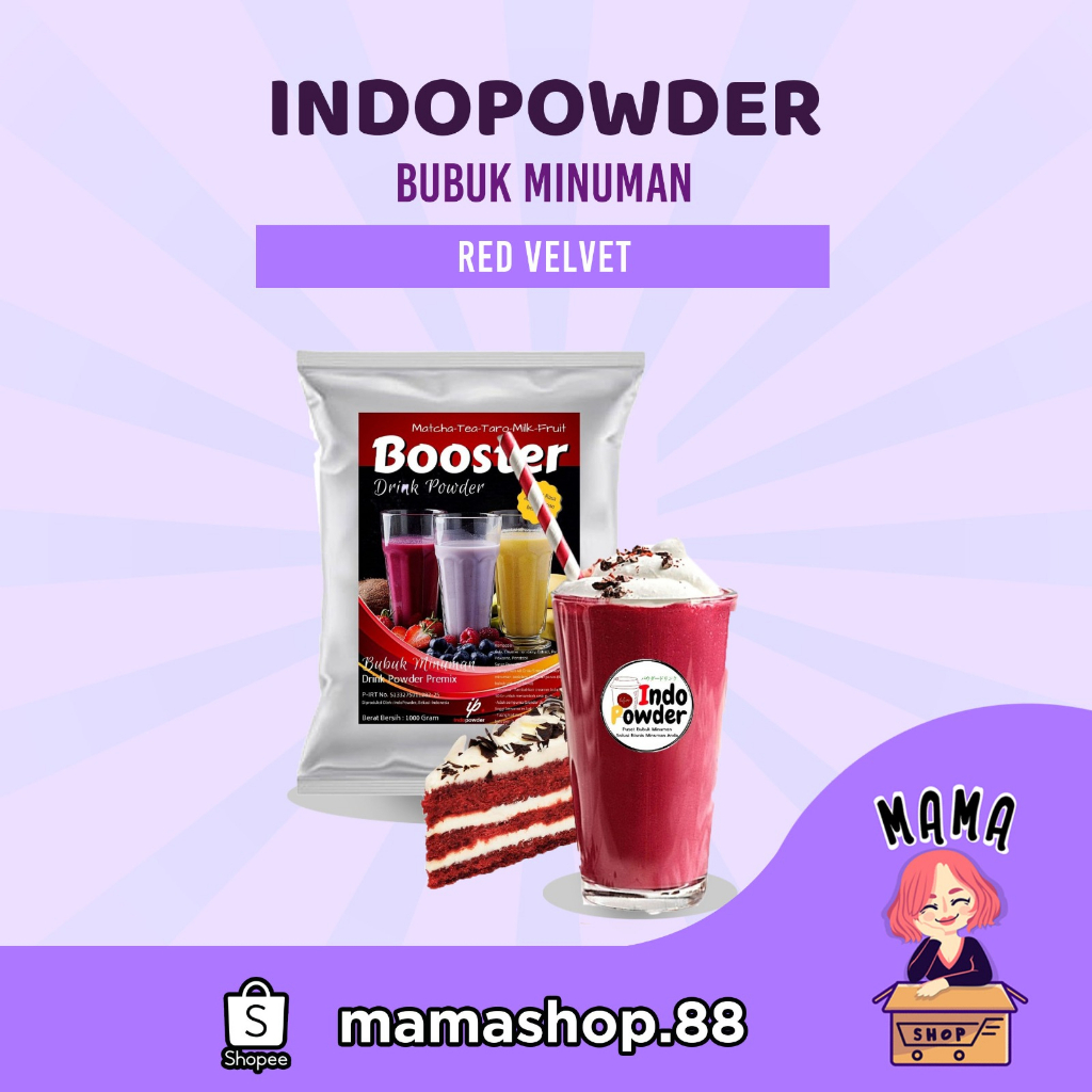 

BUBUK MINUMAN RED VELVET MURAH ENAK PREMIUM / 1KG / 500G / BUBUK RED VELVET / POWDER DRINK / RED VELVET POWDER / POWDER RED VELVET / GROSIR / BUBUK MINUMAN BAHAN USAHA / CAFE