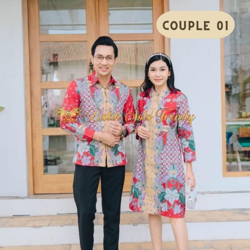 COUPLE 01 TUNIK BATIK  ATASAN BATIK DRESS WANITA BATIK KAIN KATUN HALUS LAPIS FURING / TRIKOT MURAH