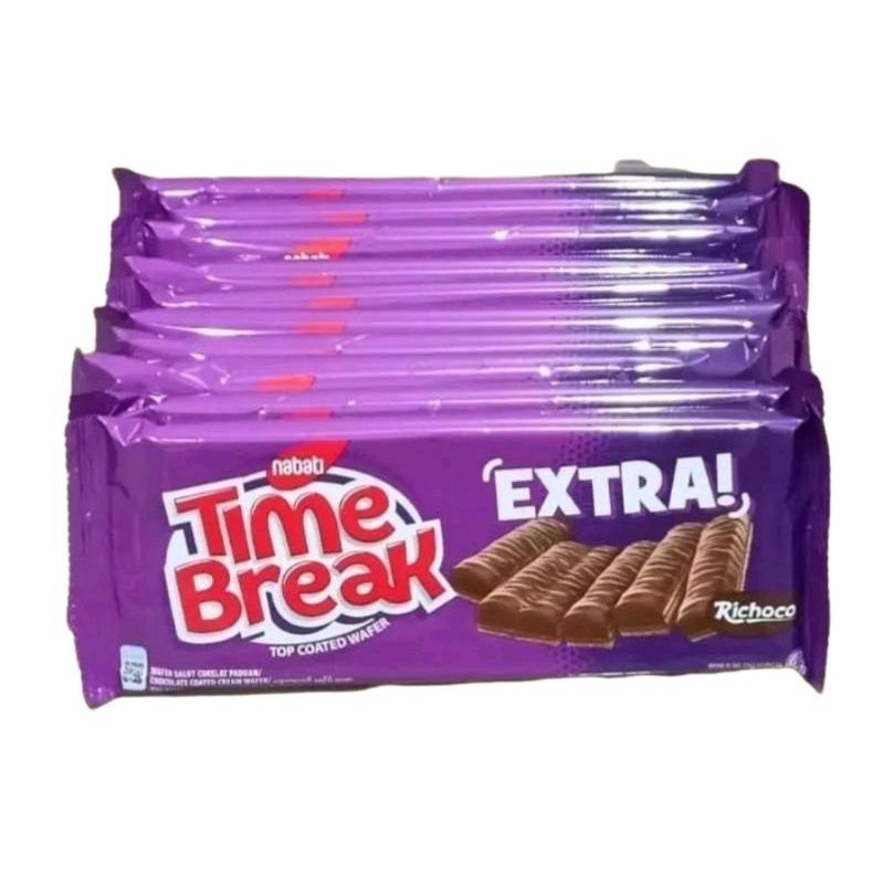 

NABATI TIME BREAK EXTRA @20 gr mantap coklatnya besar ukurannya