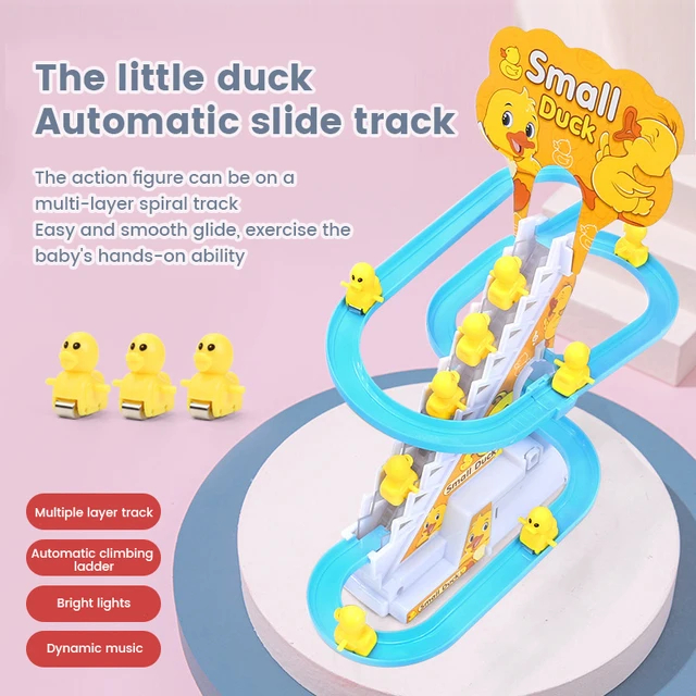 Mainan Anak Bebek Tangga / Track Tangga Small Duck / Bebek Musik Led 668-10