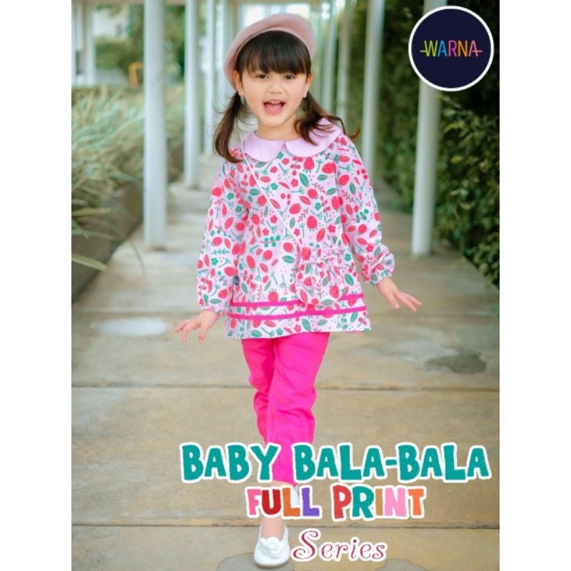 Ready ‼️ Set Anak Perempuan Lucu gratis Tas Lucu Baby Bala Bala by Warna bisa COD