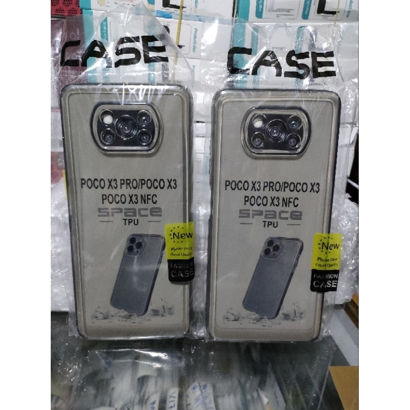 Softcase Poco X3 Poco C3 Poco C40 Poco M5 M3 Pro Poco M4 Pro Silikon Casing Case CLEAR Hitam Transparan Pelindung Pro Camera
