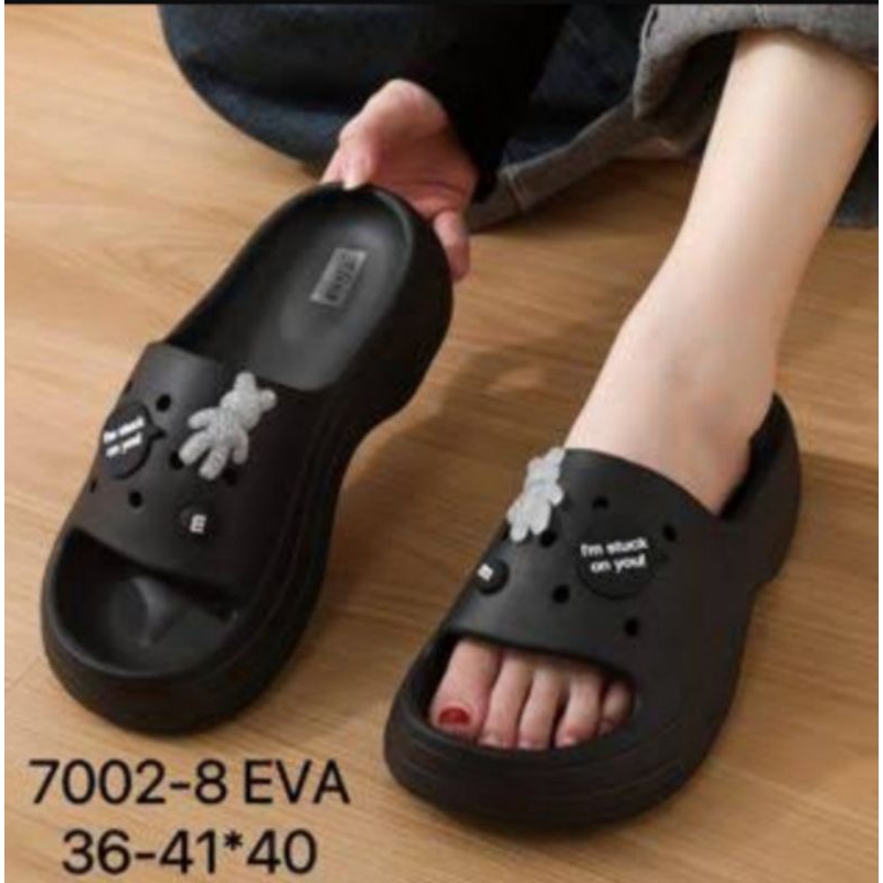 SALE SANDAL FUJI SANDAL WANITA JIBBTIZ SANDAL WEDGES BALANCE 7002
