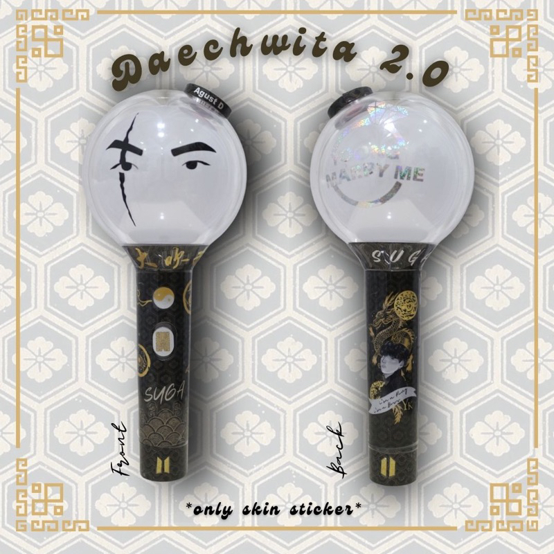 NEW DAECHWITA 2.0 SKIN STICKER ARMY BOMB | STICKER LIGHTSTICK BTS | HANYA STICKER SAJA