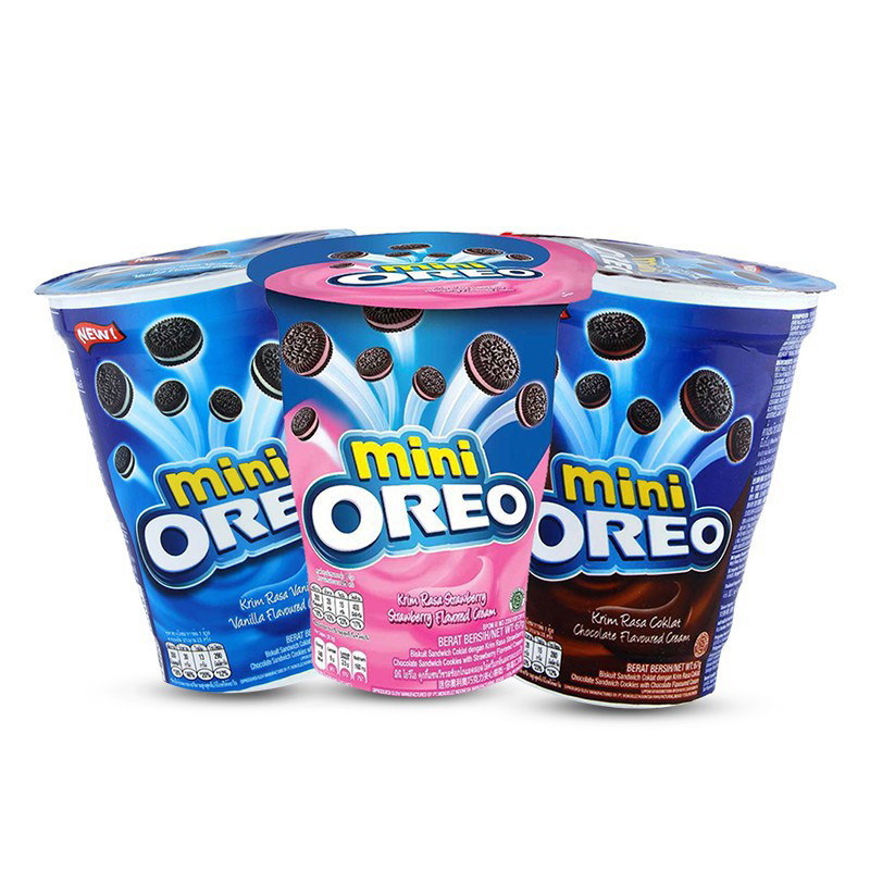 

Oreo mini strawberry / chocolate / vanilla 61.3 gram