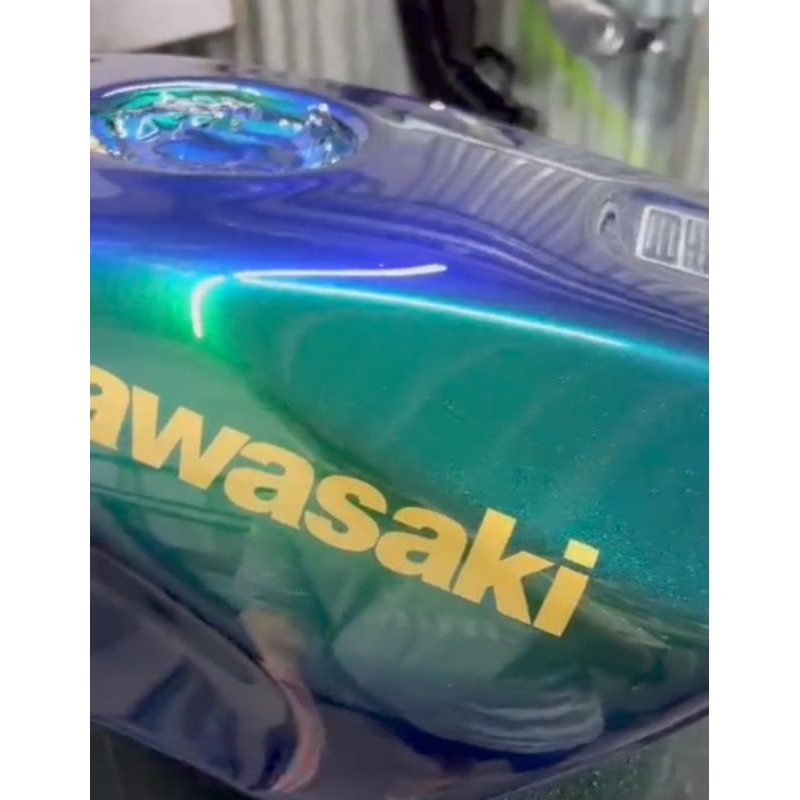 Cat Bunglon Sprite Blue Cat Bunglon Blue Green Cat Motor Mobil Dan Sepeda