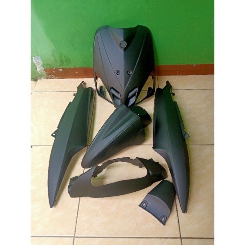 cover body halus Mio sporty hitam doff