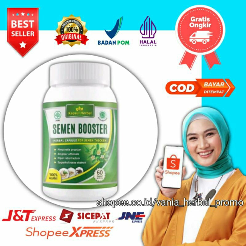 SEMEN BOOSTER ASLI 100% ORIGINAL OBAT PENYUBUR PENGENTAL PENAMBAH SPERMA ORI KAPSUL HERBAL PROMIL PR