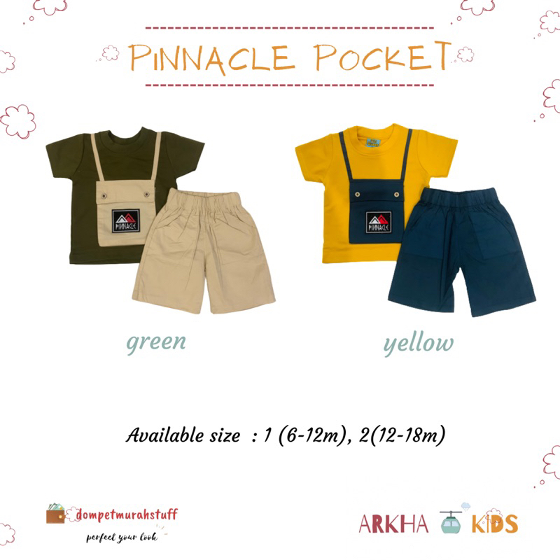 BAJU SETELAN ANAK LAKI LAKI SAINT QUEEN PINNACLE POCKET