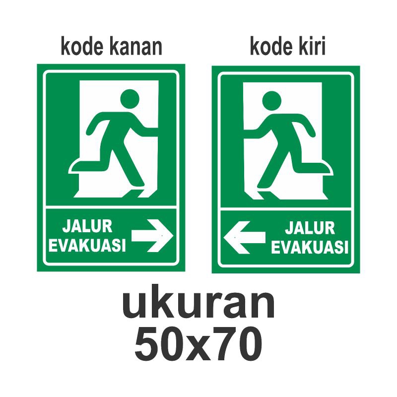 

stiker jalur evakuasi jumbo