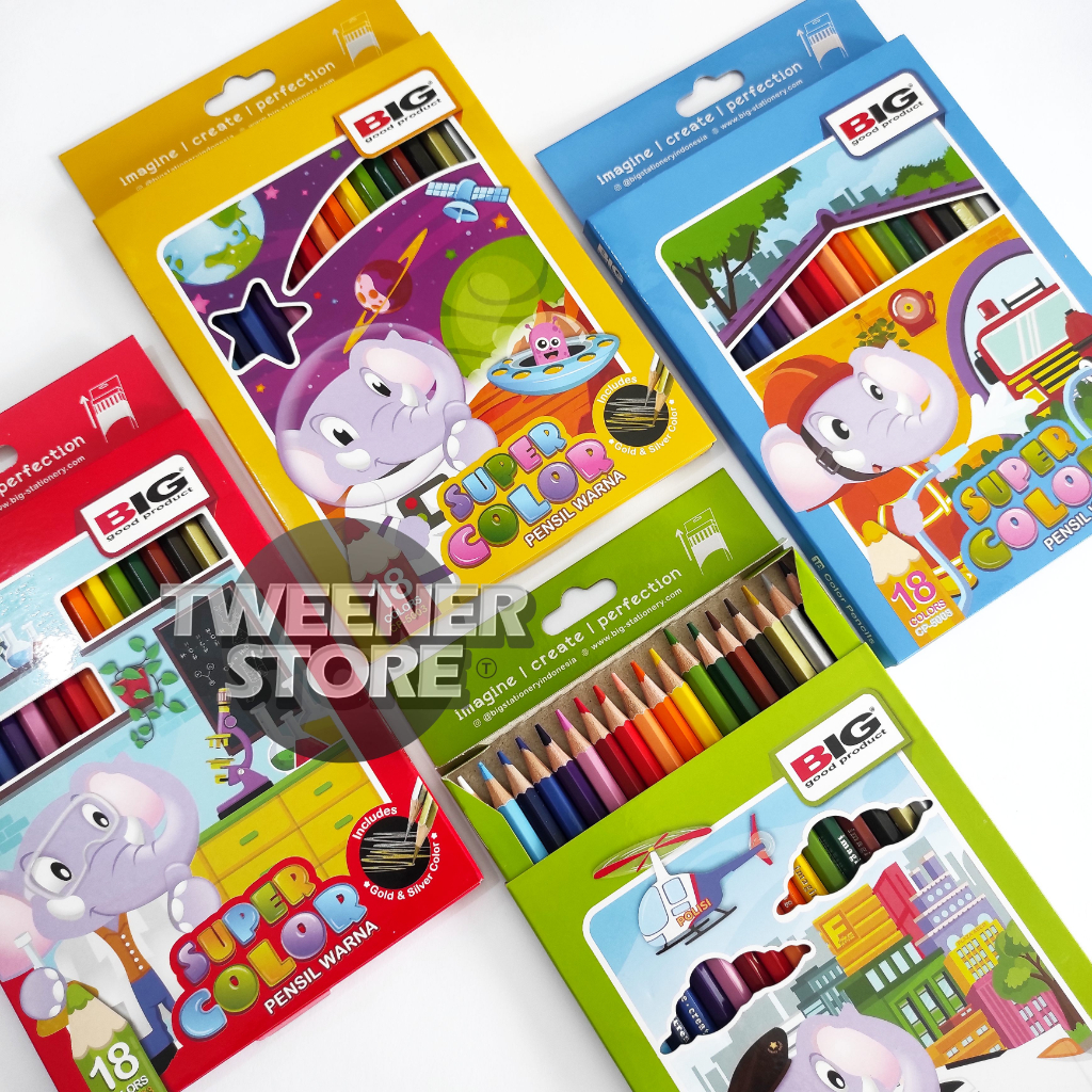 

BIG Pensil Warna 18 Colours