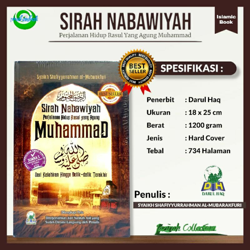 BUKU SIRAH NABAWIYAH SEJARAH HIDUP RASULULLAH _PERJALANAN HIDUP NABI MUHAMMAD  SAW
