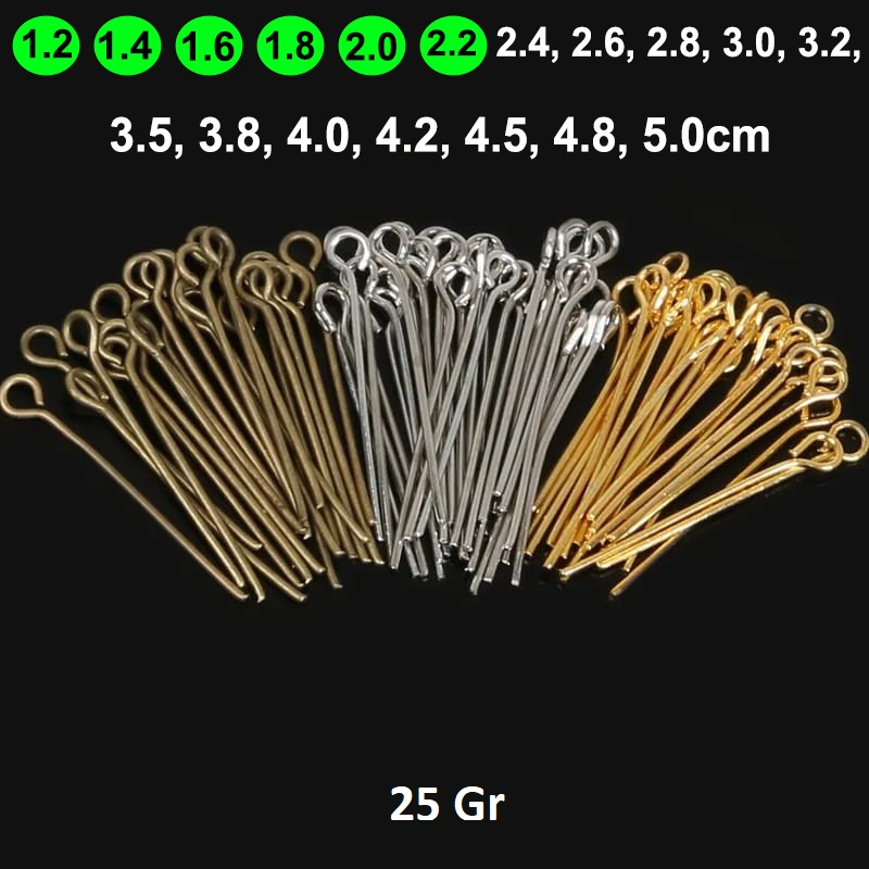Paku 9 /Eyepin/ Uk 1.2 - 2.2cm Harga/25gr