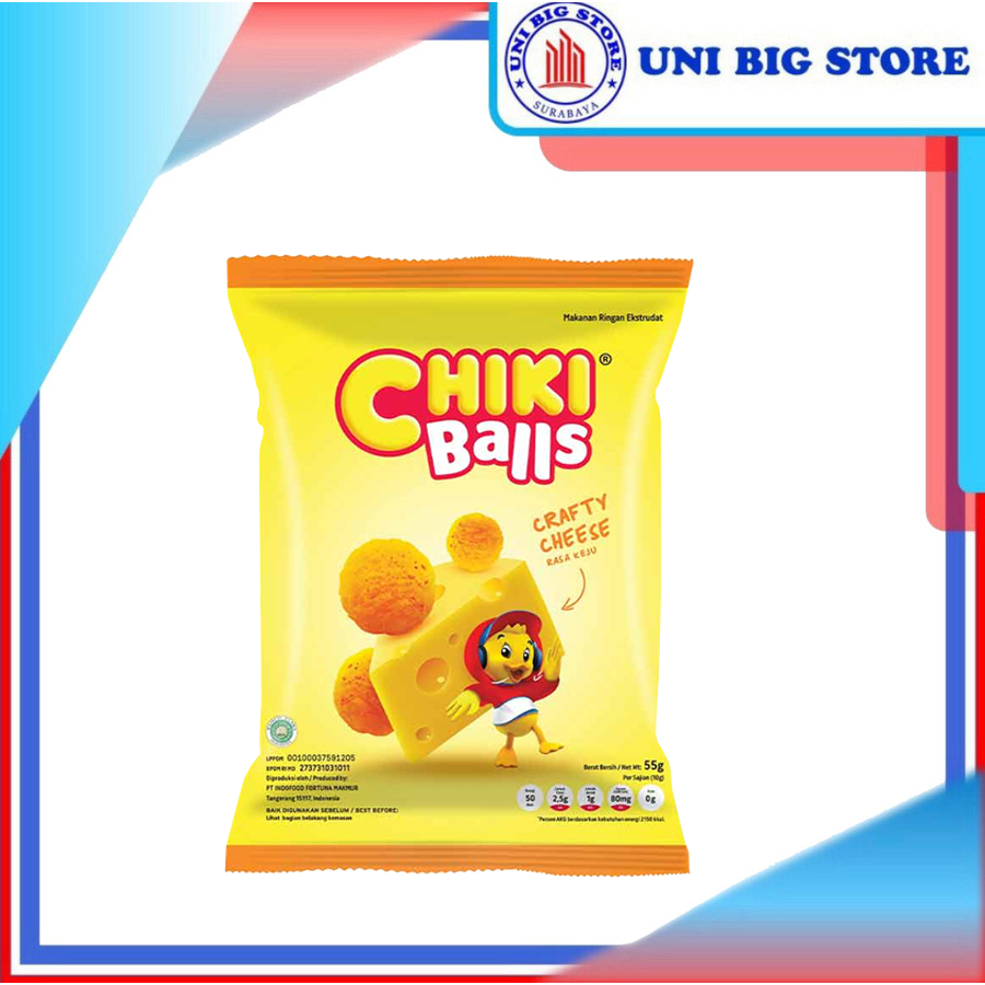 

Chiki Snack Balls Crafty Cheese 55 gr Bola Keju