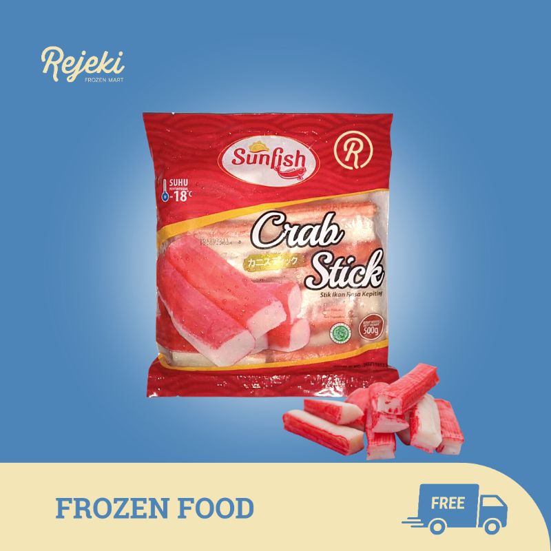 

Sunfish Crab Stik Kepiting 500gr - Rejeki Frozen Mart