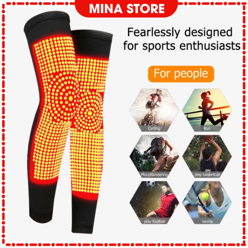 ELECTRIC PULSE MASSAGE SOCKS Deker Terapi Lutut Korset Pemanas Lutut Tourmaline Kesehatan Penghangat