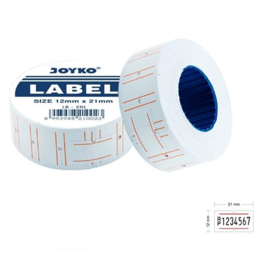 

Kertas Label Harga / Price Label Roll Joyko 1 Baris Warna Putih LB-2RL