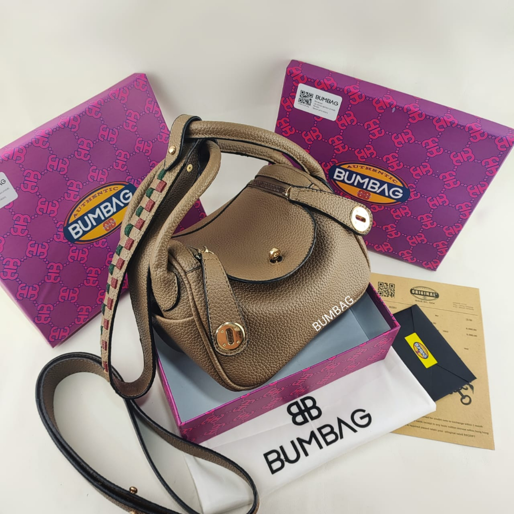 BUMBAG - LINDIE HM FREE BOX - TAS SELEMPANG LIN DY MINI SIZE PREMIUM KODE + DUSTBAG, - READY tas fashion Lind eye theme selempang dan shoulder bag free papaerbag 191554