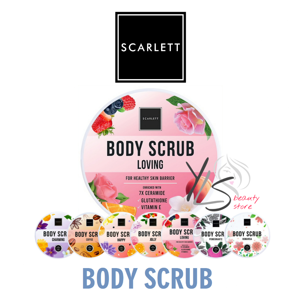 SCARLETT WHITENING BODY SCRUB - TERDAFTAR BPOM - LULUR SCARLETT - BODY SCRUB SCARLETT - SCARLETT BODY SCRUB