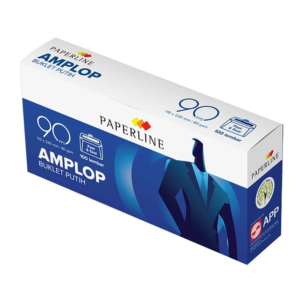 

Amplop Putih Paperline 90 PPS Uk. 110 x 230 mm/104 PPS Uk. 95 x 152 mm/ 110 PPS Uk. 114 x 162 mm