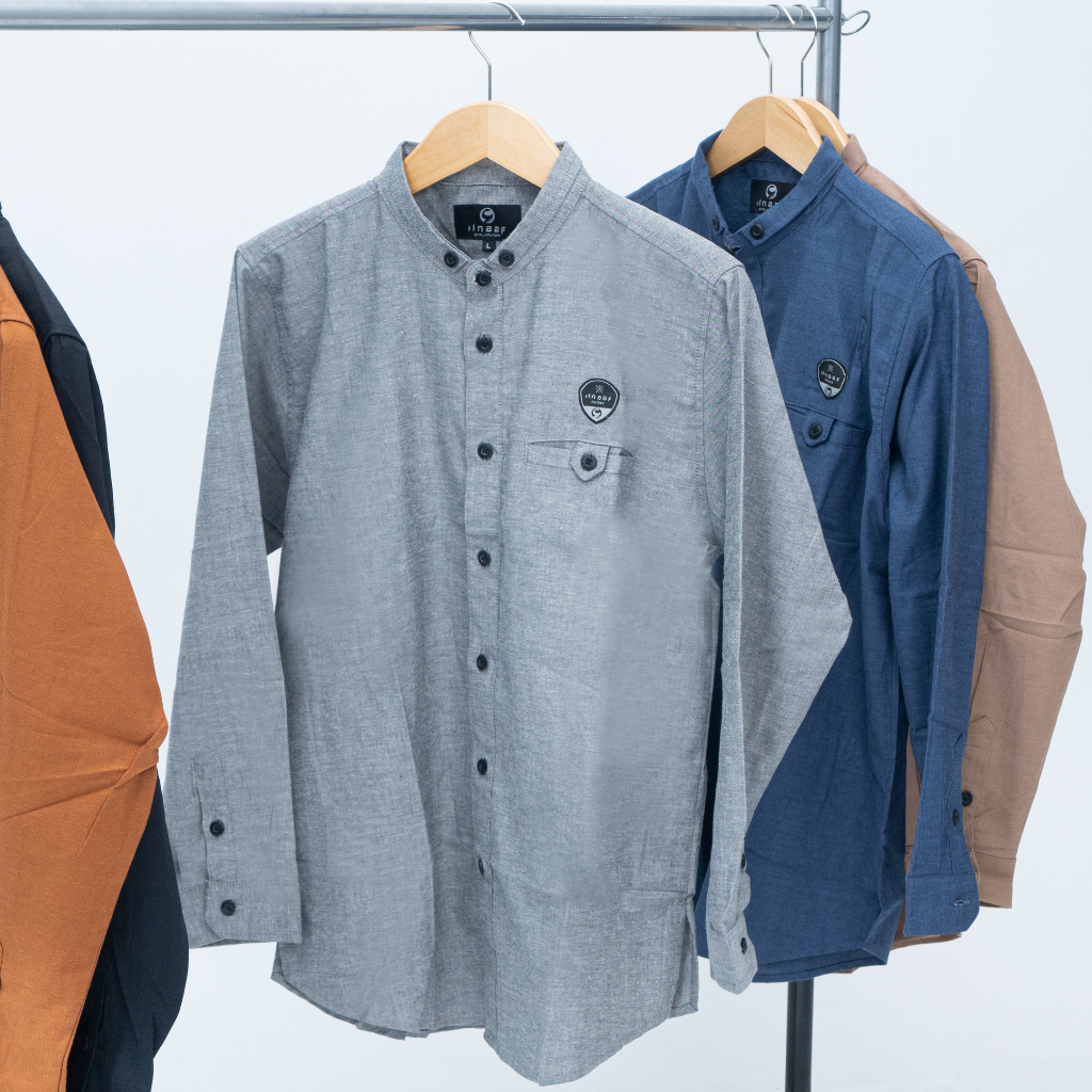 Moralist - Kemeja Koko Casual Pria Kemko Muslim Dewasa Lengan Panjang High Quality Premium Ilnaf