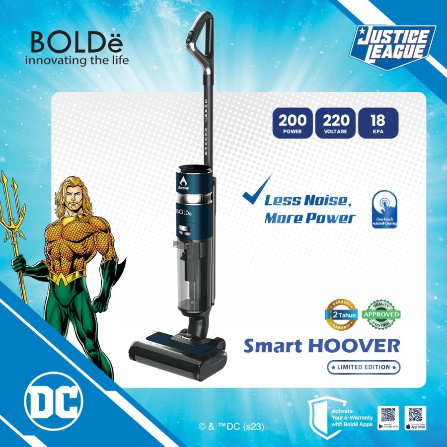 BOLDe SMART HOOVER AQUAMAN EDITION - Cordless Vacuum Voice Command Assistant