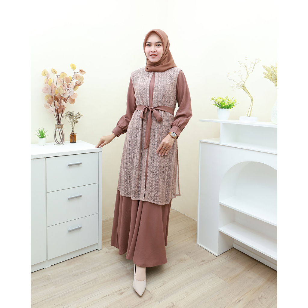 YUANITA Dress   - Pakaian terbaru by hijab mamah icis