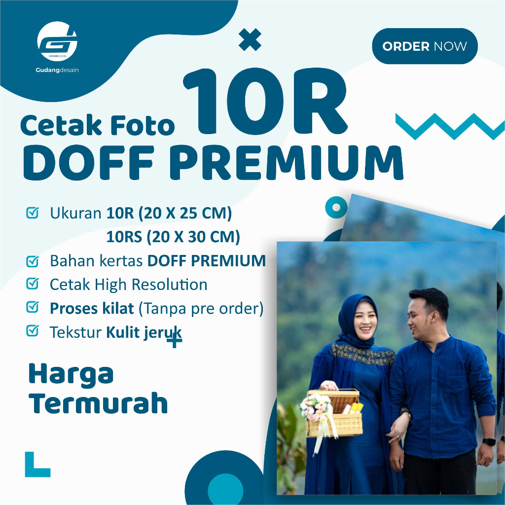 Cetak foto 10r bahan doff silky premium murah