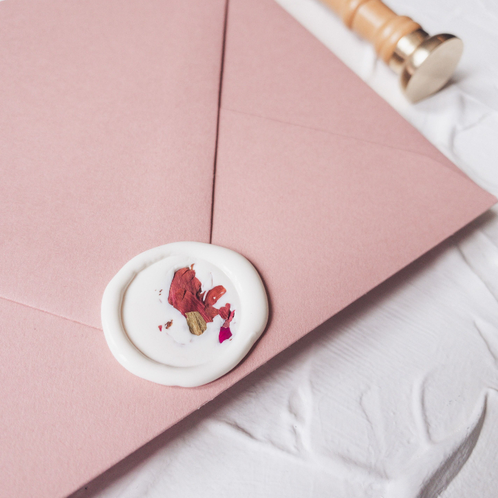 

Wax Seal + Dried Flower / Wax Coin - 1 Pcs seal wax coin sticker siap pakai ready stock (Include double tape)