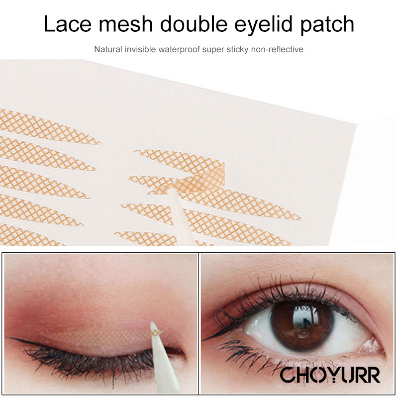 【COD】Skot Mata Double Eyelid Veil Tape Stiker / Kelopak Mata Bening Tahan Air /  Eyelid Tape Lace Eyelash / Scot Mata Jaring Selotip Lipatan Mata Scott Lace-CH