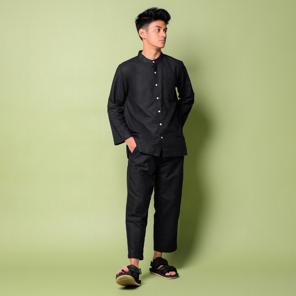 Orca Celana Panjang Maheer Ankle Pants Carbon Black