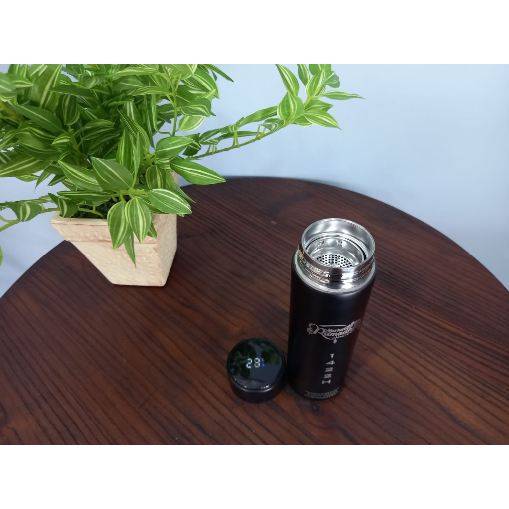 TUMBLER CUSTOM ECERAN GROSIR Tumbler Sakura Life Tutup LED 500ml + grafir cetak Nama Logo Laser Grafir Souvenir Promosi