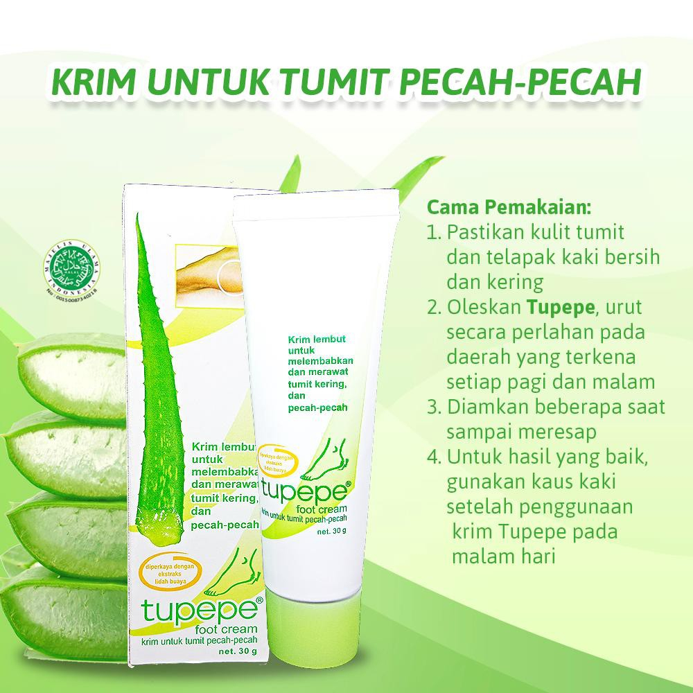 TUPEPE  FOOT CREAM 30GR (MEDIKOM)