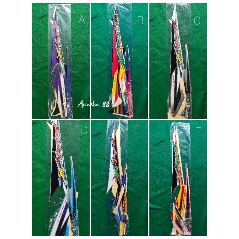 Striping Karisma 2005  karisma X 125D | stiker bodi motor karisma 125d