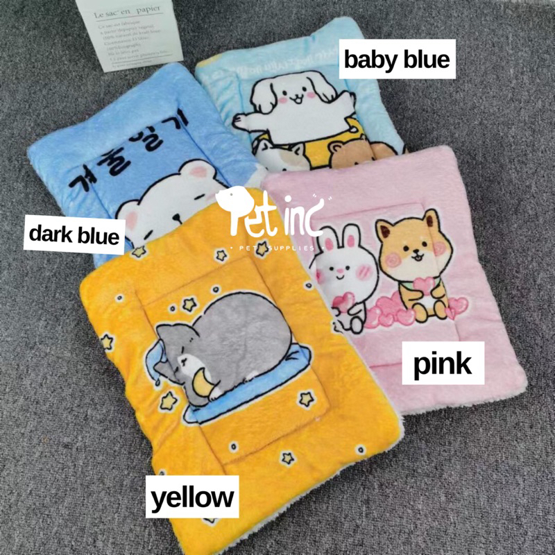 Pastel pet soft mat atau alas tidur pet