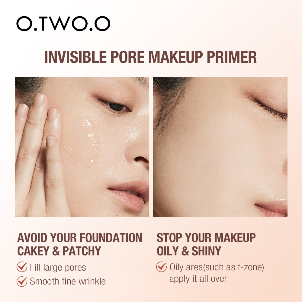 [BPOM] [100% ORI&amp;READY]O.TWO.O Makeup Base Cream Invisible Pore Soft Focus Makeup Primer/SC032