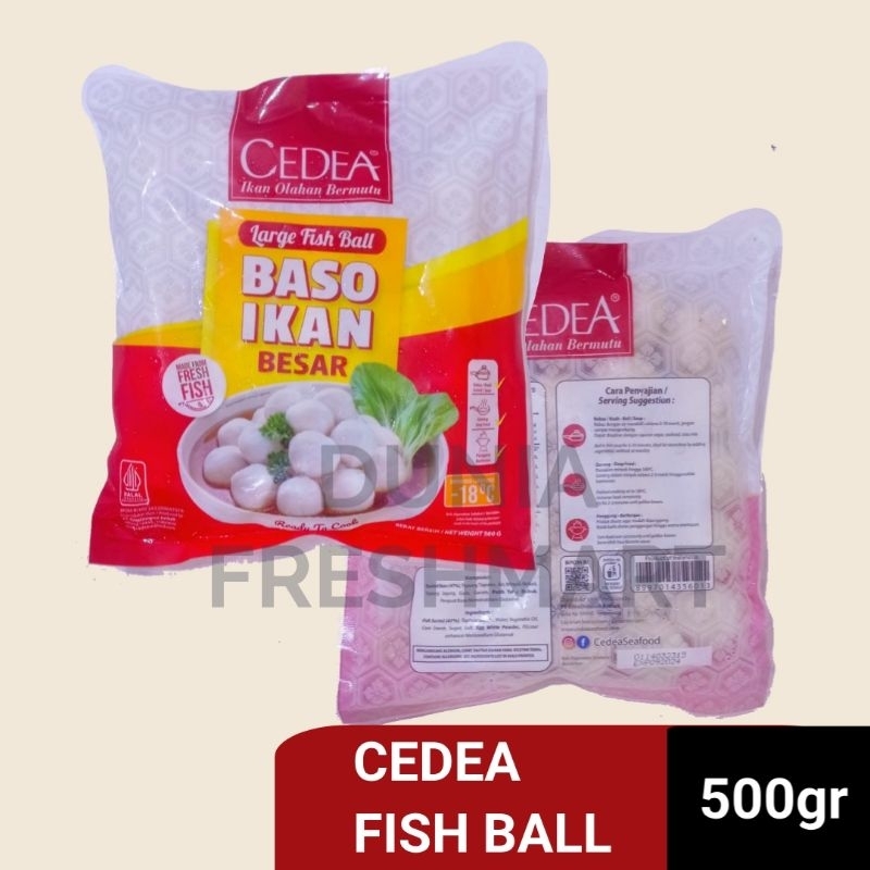 

CEDEA FISH BALL LARGE 500GR BAKSO IKAN BESAR BASO IKAN TR45 TR 45