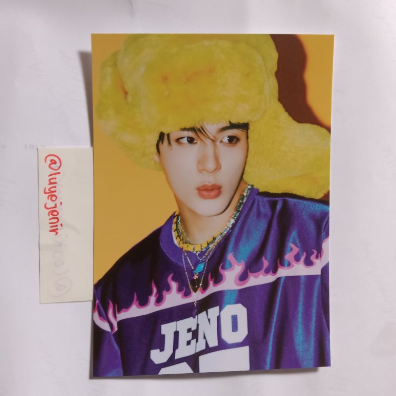 [ Booked ] postcard Jeno from holo + post card konsep Photocard photo set Candy NCT Dream official M
