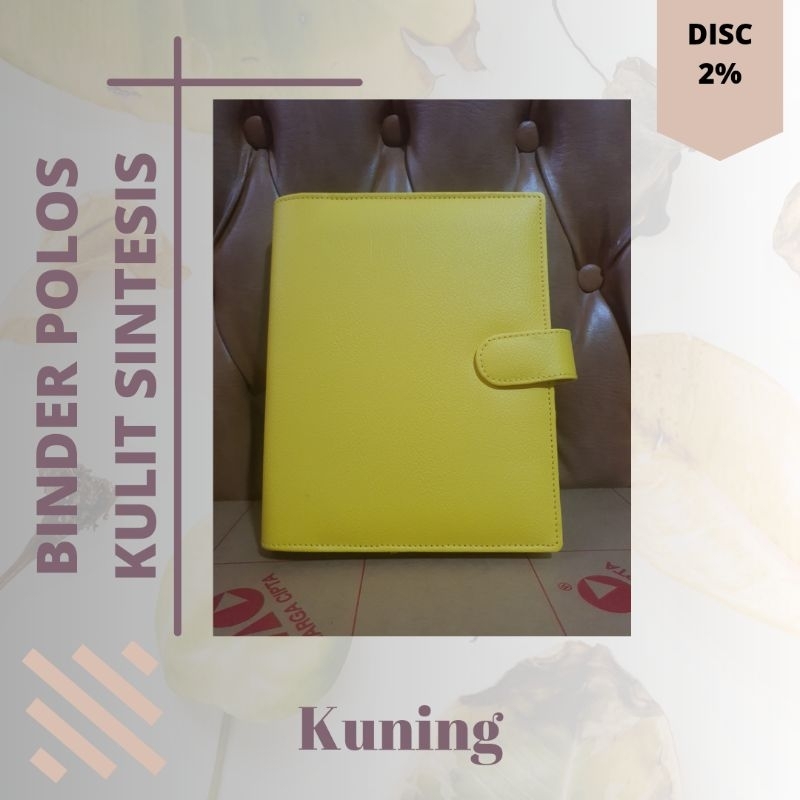 

Binder Polos Kulit Sintesis A5 (20r) Kuning