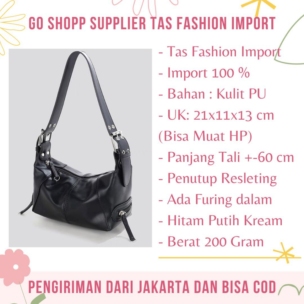 Tas Selempang Bahu Kulit Wanita Import Fashion Korea Terbaru - Shoulder Bag Messenger Kekinian TG14