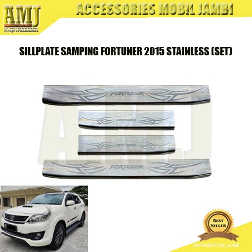 SILLPLATE SAMPING FORTUNER 2015 STAINLESS (SET)