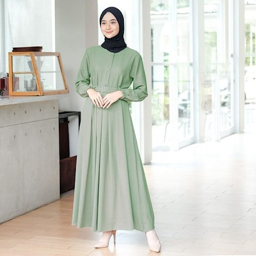 Gamis Terbaru ozias Gamis gaun pesta mewah Gamis Syari i Asdf muslimah premium fashion Wanita long dress TRAND model kekinian Abaya Turky busana muslim sar i Hitam polos wanita