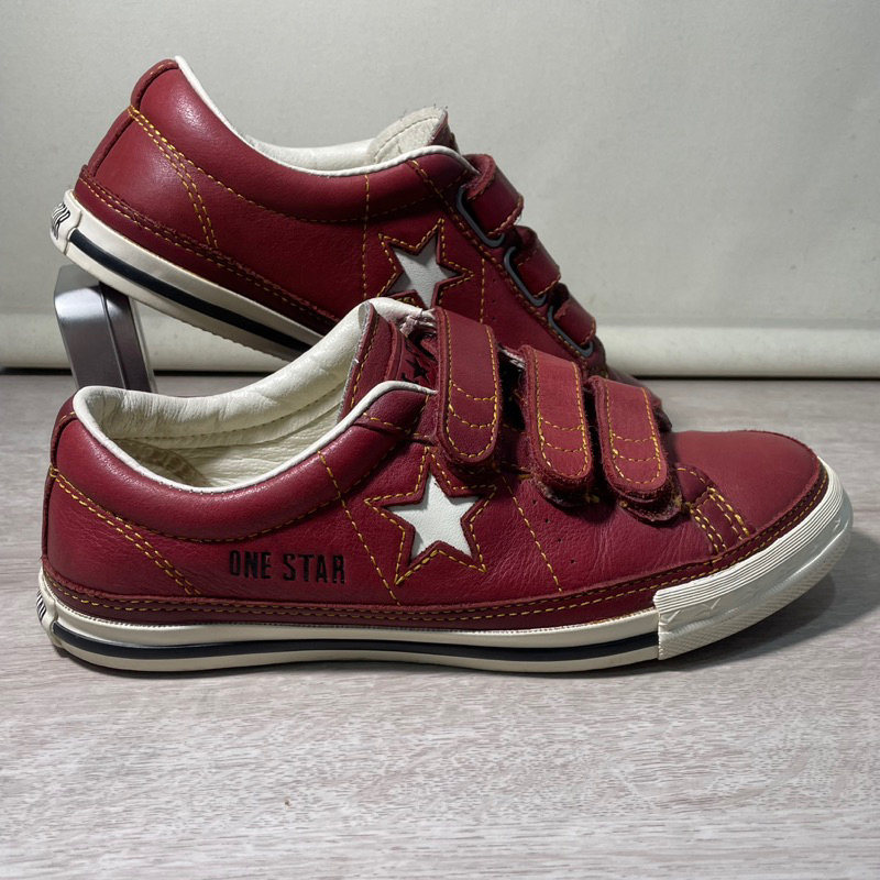 Converse One star Velcro Burgundy Vintage