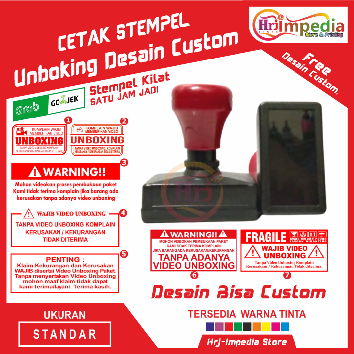 

Cetak Stempel Video Unboxing Cetak Stempel Video Packing Desain Custom | Cetak Stempel Desain Custom