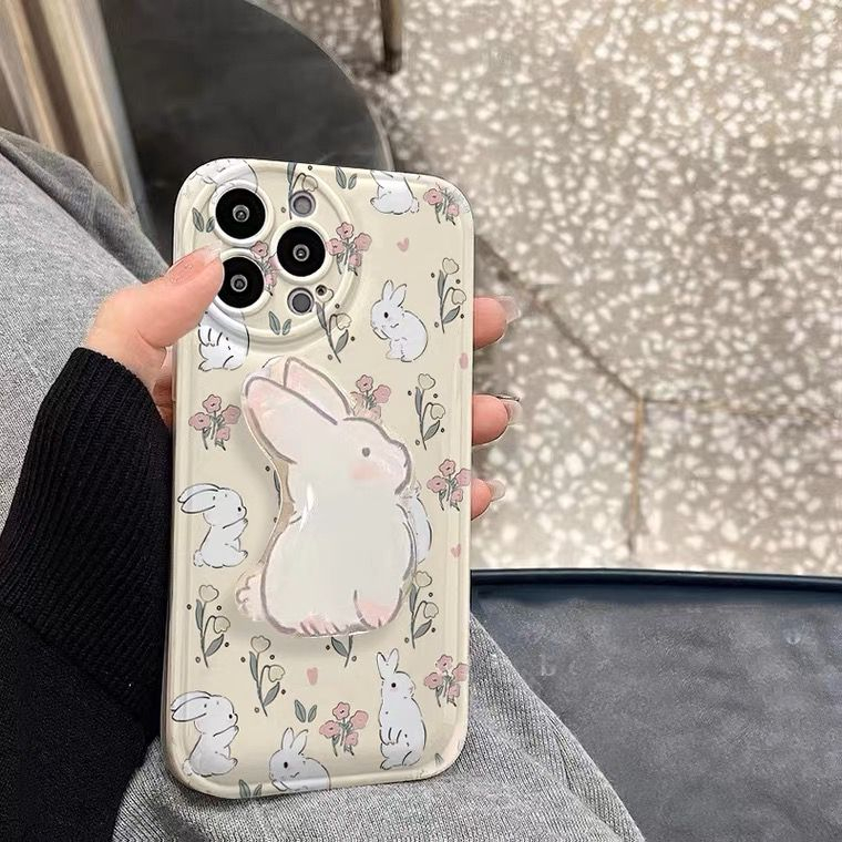 [ TPC ] Soft Case Rabbit Case For iPhone7 8 Plus X XS MAX XR 11 12 13 14 PRO MAX PLUS - IP075