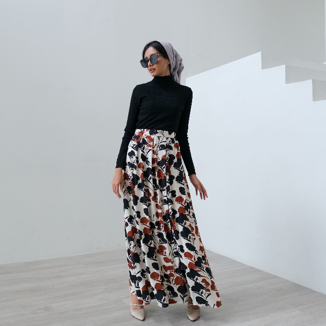 [ Raya Collection ] Dalila Long Flowy Skirt