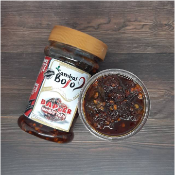 

Sambal Oseng paru (Bojo Baper) Kemasan Botol 120gr