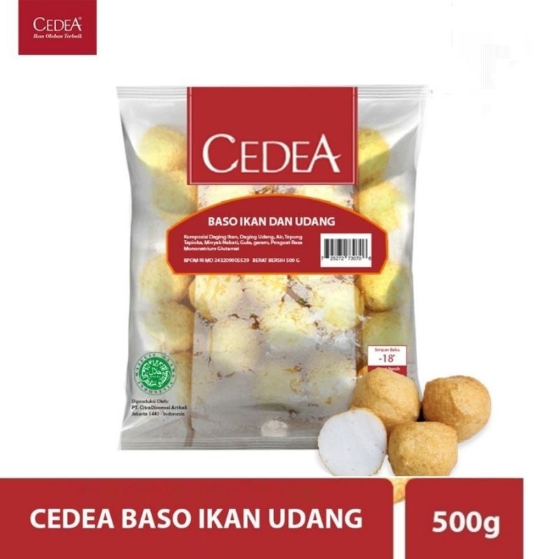 

Cedea bakso ikan udang 500gr / shrimp fish ball 500gr