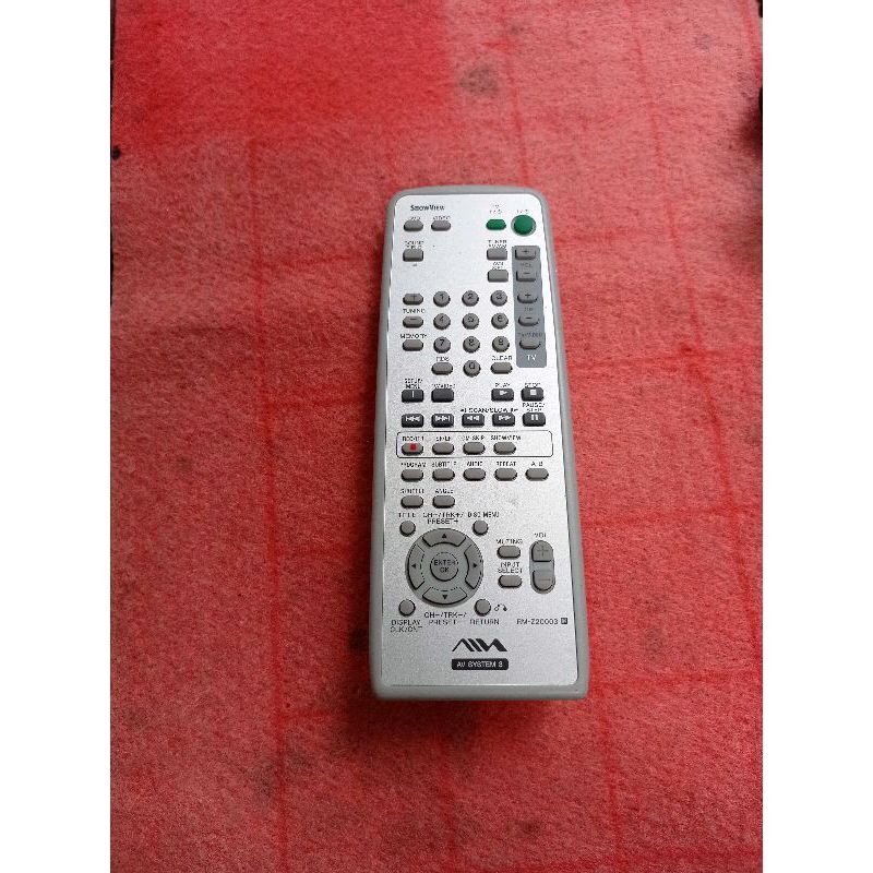 REMOT DVD TV AIWA RM-Z20003 ORIGINAL ASLI