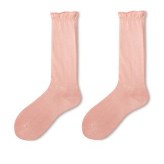 Women's Plain Color Calf Socks 8021